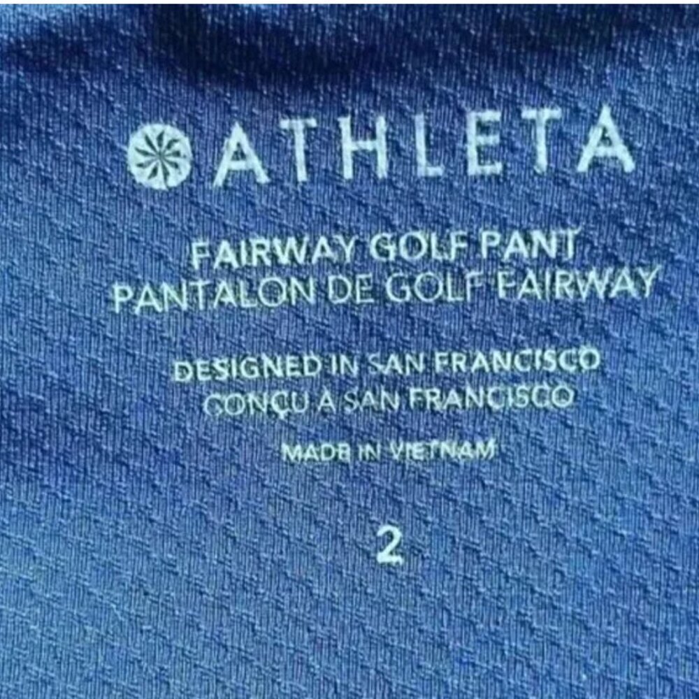 Athleta Fairway Golf Pant Navy Blue Size 2 High Rise Stretch Athletic Activewear - Picture 3 of 9